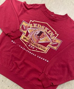 Vintage Style 90s Was Redskins NFL Sweatshirt T-Shirt, NFL Football Teams Gifts For Fans, with retro NCAA shirts