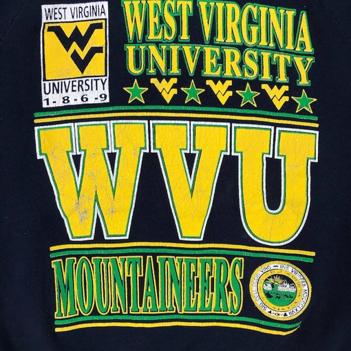 Vintage Style 90s West Virginia Mountaineers Crewneck Sweatshirt, West Virginia University Sweater Pullover for Fans - Image 2