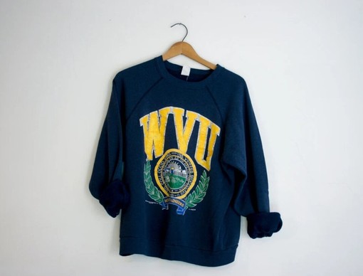 Vintage Style 90s West Virginia University Mountaineers Sweatshirt, Great Gift For Any Fan