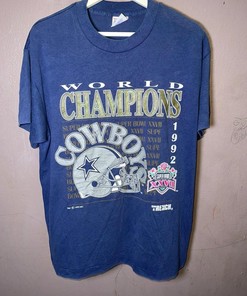 Vintage Style 90s World Champion Cowboy NFL Football Teams Gifts Sweatshirt T-shirt