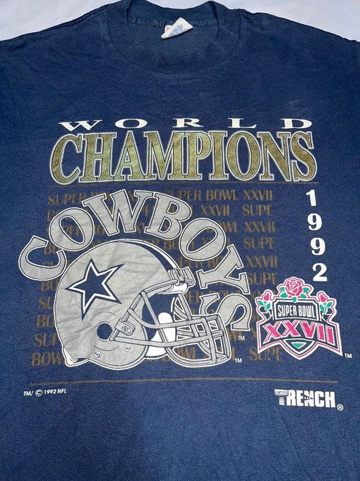 Vintage Style 90s World Champion Cowboy NFL Football Teams Gifts Sweatshirt T-shirt - Image 2