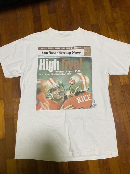 Vintage Style 95 49Ers Vs Chargers NFL 29Th Superbowl News Sweatshirt T-Shirt Ideal Gift for NFL Fans
