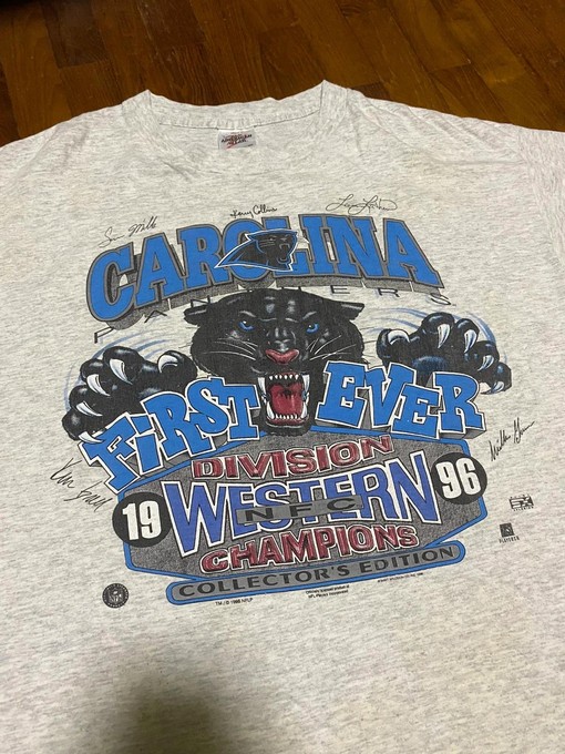 Vintage Style 96 Carolina Panthers Western Division Champions Sweatshirt T-Shirt Ideal Gift for NFL Fans - Image 2