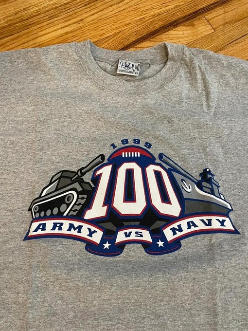 Vintage Style Army vs Navy Football Game 1999 NCAA Gear T-Shirt Sweatshirt Hoodie - Image 2
