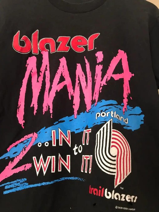 Vintage Style BNA Portland Trail Blazers T Shirt Hoodie Sweatshirt for Fans - Image 2