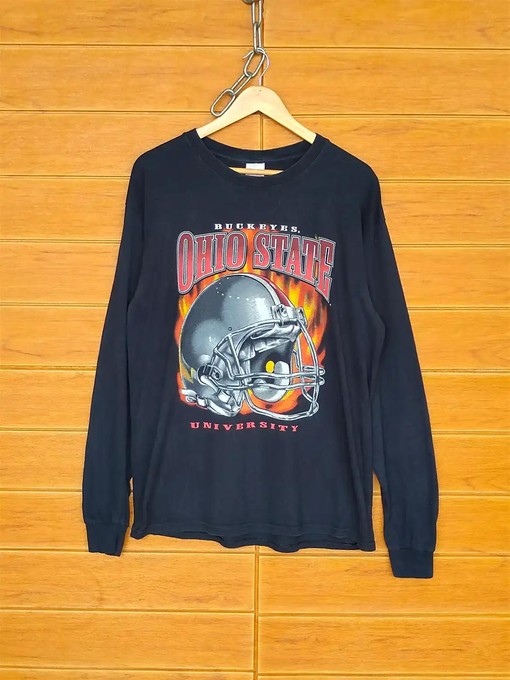 Vintage Style Buckeyes Ohio State University Sweatshirt Hoodie with Football Game Day T-Shirt Lover Print