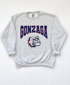 Vintage Style Bulldogs Hoodie with Gonzaga Blue Design