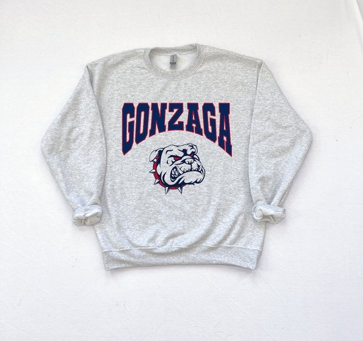 Vintage Style Bulldogs Hoodie with Gonzaga Blue Design