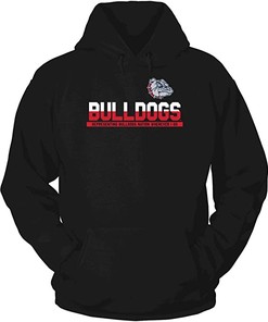 Vintage Style Bulldogs Necktie University Logo Print Gift Shirt