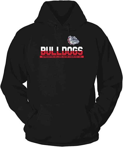 Vintage Style Bulldogs Necktie University Logo Print Gift Shirt