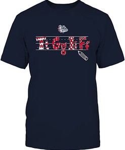 Vintage Style Bulldogs Shirt with Half Face Basketball Design - Perfect for Gonzaga University Fans