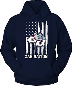 Vintage Style Bulldogs Shirt with Heart and Gonzaga Design