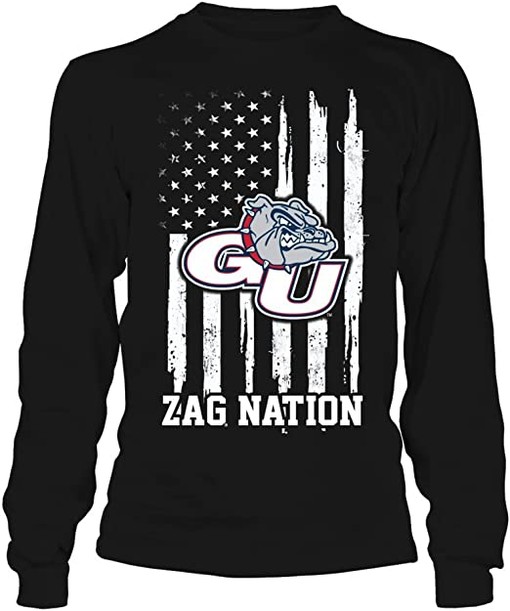 Vintage Style Bulldogs Shirt with Heart and Gonzaga Design - Image 3