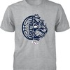 Vintage Style Bulldogs Stacked Love Heart Shape University Team Logo Shirt - Celebrate Gonzaga University
