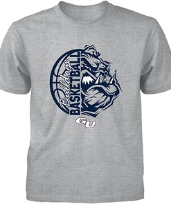 Vintage Style Bulldogs Stacked Love Heart Shape University Team Logo Shirt - Celebrate Gonzaga University