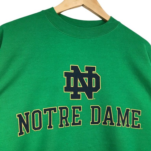 Vintage Style Champion University of Notre Dame Crewneck Sweatshirt, Fighting Irish Sweater Pullover - Image 2