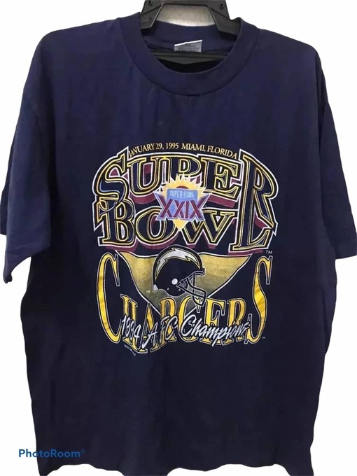 Vintage Style Chargers 1994 AFC Champions Sweatshirt T-Shirt Ideal Gift for NFL Fans, featuring vintage NCAA shirts