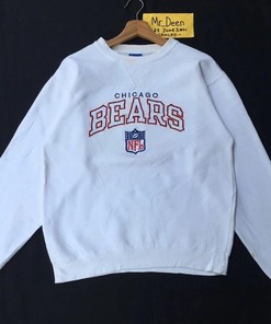 Vintage Style Chicago Bears Big Logo NFL Football Sweatshirt T-shirt, Stay Cozy While Representing Your Team