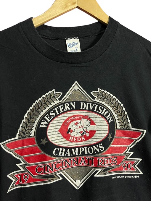 Vintage Style Cincinnati Reds 1990 Western Division Champions University American Sweatshirt - Gifts for NCAA Fans - Image 2