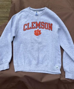 Vintage Style Clemson Russell University American Sweatshirt - Gifts for NCAA Fans