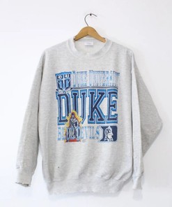 Vintage Style Duke University Blue Devils Sweatshirt Classic Duke Sweater with Classic Look