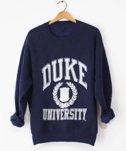 Vintage Style Duke University Blue Devils Sweatshirt Sweater Duke University Shirt with Classic Look