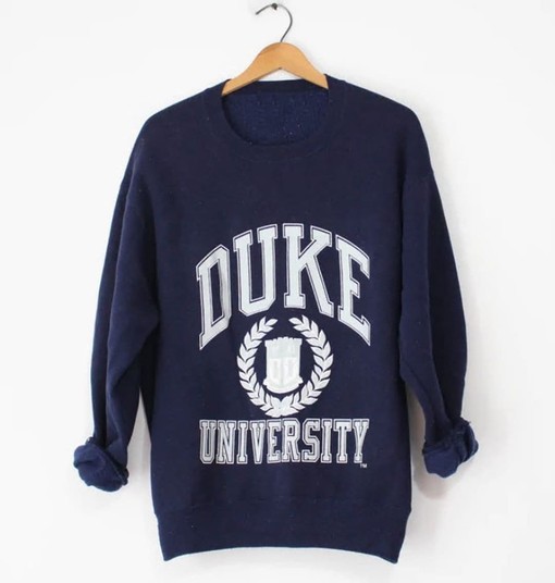 Vintage Style Duke University Blue Devils Sweatshirt Sweater Duke University Shirt with Classic Look