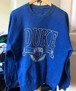 Vintage Style Duke University Sweatshirt, Duke Sweater, Vintage Style 90S Shirt with Classic Design