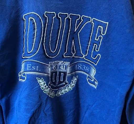 Vintage Style Duke University Sweatshirt, Duke Sweater, Vintage Style 90S Shirt with Classic Design - Image 2