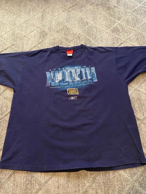 Vintage Style Houston Texas Super Bowl 2004 Sweatshirt T-shirt for NFL Fans