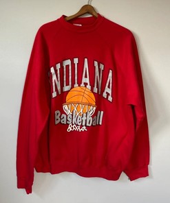Vintage Style Indiana University Hoosiers Basketball Champions Sweatshirt and Sweater Pullover; Perfect for Fans