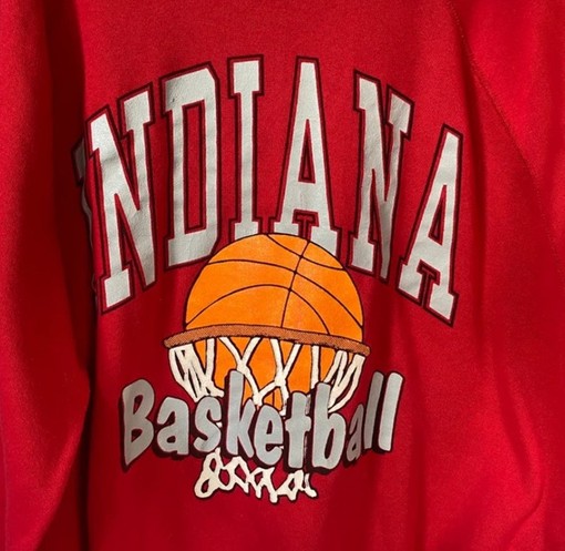 Vintage Style Indiana University Hoosiers Basketball Champions Sweatshirt and Sweater Pullover; Perfect for Fans - Image 2