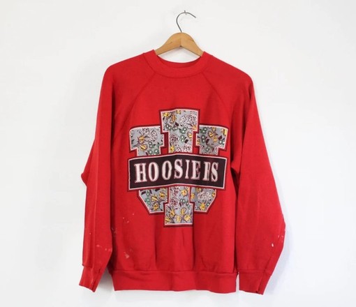 Vintage Style Indiana University Hoosiers Sweatshirt, Ideal 90S Sweater for Indiana Fans