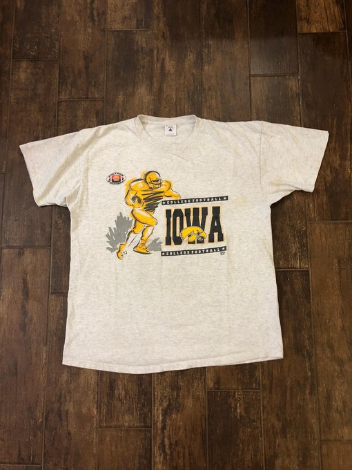 Vintage Style Iowa Hawkeyes Football University American Sweatshirt - Gifts for NCAA Fans
