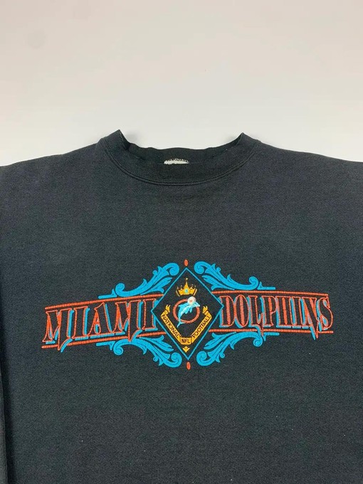 Vintage Style Miami Dolphins Apparel Set - T-Shirt, Hoodie, Sweatshirt - Gift for NFL Fans - State University Shirt - Image 2