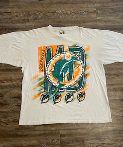 Vintage Style Miami Dolphins Michael Johnson Ts All Over Sport Shirts Girls Sweatshirt T-shirt