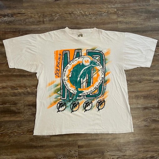 Vintage Style Miami Dolphins Michael Johnson Ts All Over Sport Shirts Girls Sweatshirt T-shirt