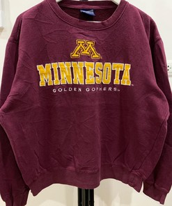 Vintage Style Minnesota Gophers University Sweater Hoodie Sweatshirt Gifts for Fans
