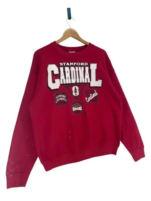 Vintage Style NCAA Stanford Cardinal Team Sweatshirt Hoodie for Football Game Day Enthusiasts - Image 2