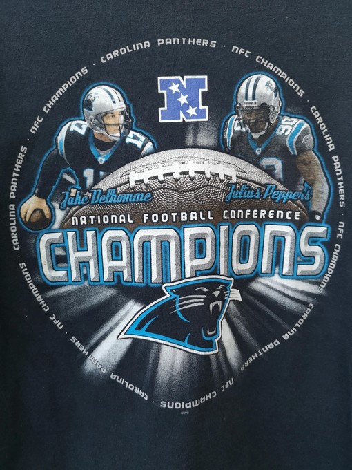 Vintage Style NFC Champion Corolina Panthers 2003 NCAA Shirts Sweatshirt T-shirt - Image 2