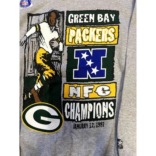 Vintage Style NFL 90s Green Bay Packers Starter Sweatshirt T-shirt for NFL Enthusiasts - Image 2