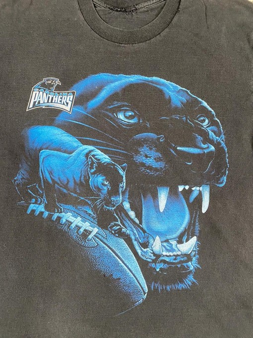 Vintage Style NFL Carolina Panthers Logo Sweatshirt T-shirt, NCAA Football Teams Gifts for Fans - Image 2