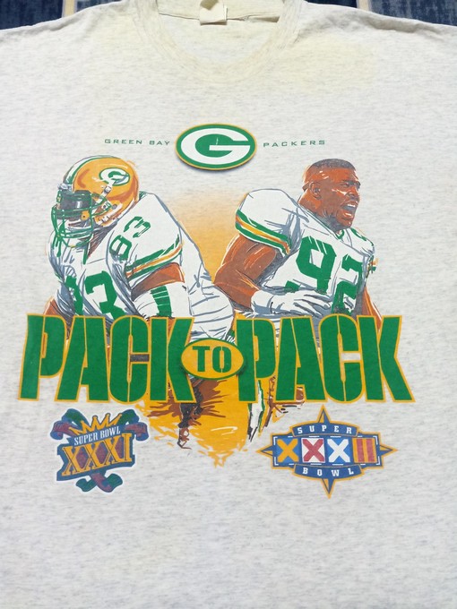 Vintage Style NFL Green Bay Packers Pack To Pack Sport Shirts Girls Sweatshirt T-shirt - Image 2