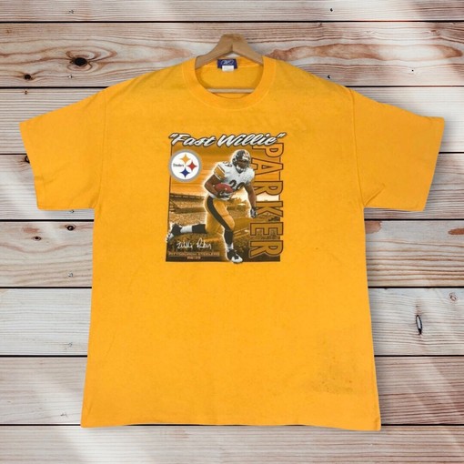 Vintage Style NFL Pittsburgh Steelers Parker T-Shirt Sweatshirt Hoodie - Graphic Print Big Logo Fan Gift