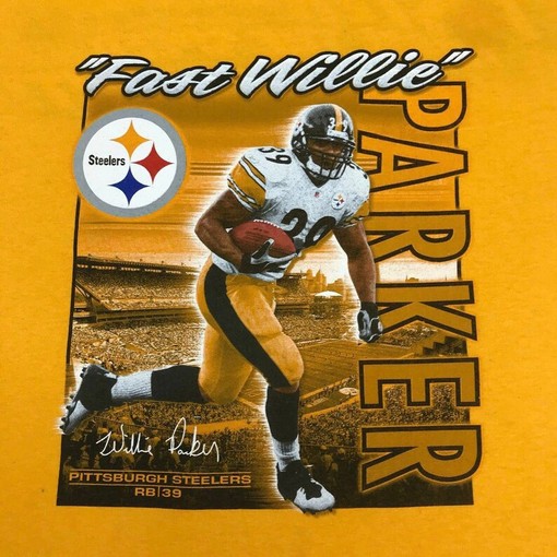 Vintage Style NFL Pittsburgh Steelers Parker T-Shirt Sweatshirt Hoodie - Graphic Print Big Logo Fan Gift - Image 2