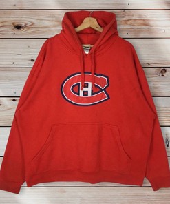 Vintage Style NHL Montreal Canadiens Pullover Hoodie for Unisex Clothing