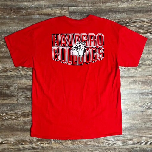 Vintage Style Navarro College Bulldogs Double-Sided Apparel for American Football Fans