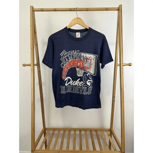 Vintage Style Ncaa Duke Blue Devils Paper Thin Burnout T-Shirt Sweatshirt Hoodie American Football Gifts Lover