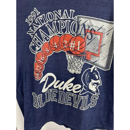 Vintage Style Ncaa Duke Blue Devils Paper Thin Burnout T-Shirt Sweatshirt Hoodie American Football Gifts Lover - Image 2