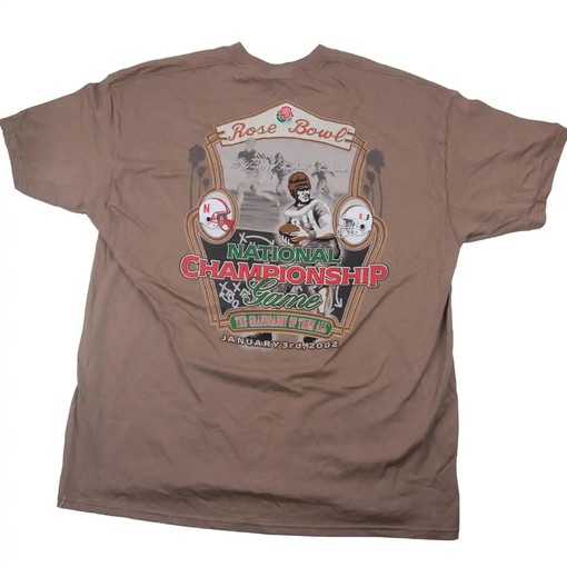 Vintage Style Nebraska Vs Miami NCAA Rose Bowl Graphic Tee, Sweatshirt & Hoodie - American Football Collectibles
